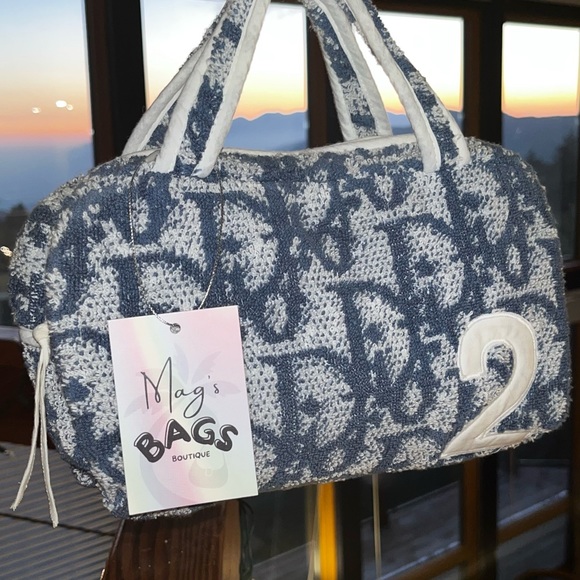 Dior: Trotter No. 2 Terry Diorissimo Y2K Monogram Oblique Boston Bag - Picture 4 of 17